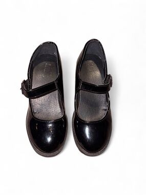 Kids Black Patent Mary Jane Shoes